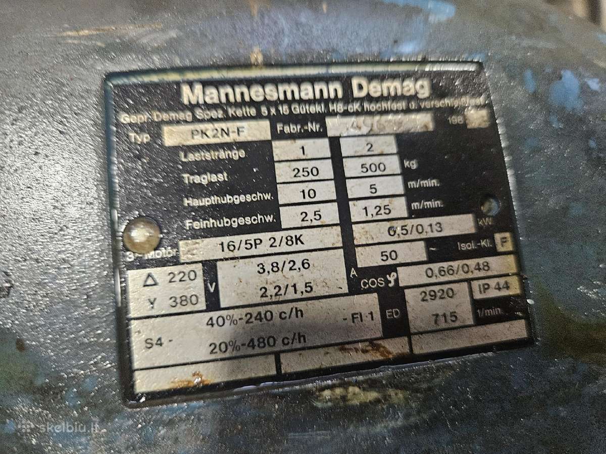 Grandininis Keltuvas Demag Pk2n-f - nuotraukos Nr. 5