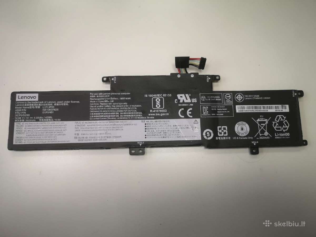 Lenovo Thinkpad L390 dalys - nuotraukos Nr. 3