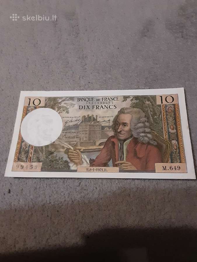 10 frankų banknotas - nuotraukos Nr. 2
