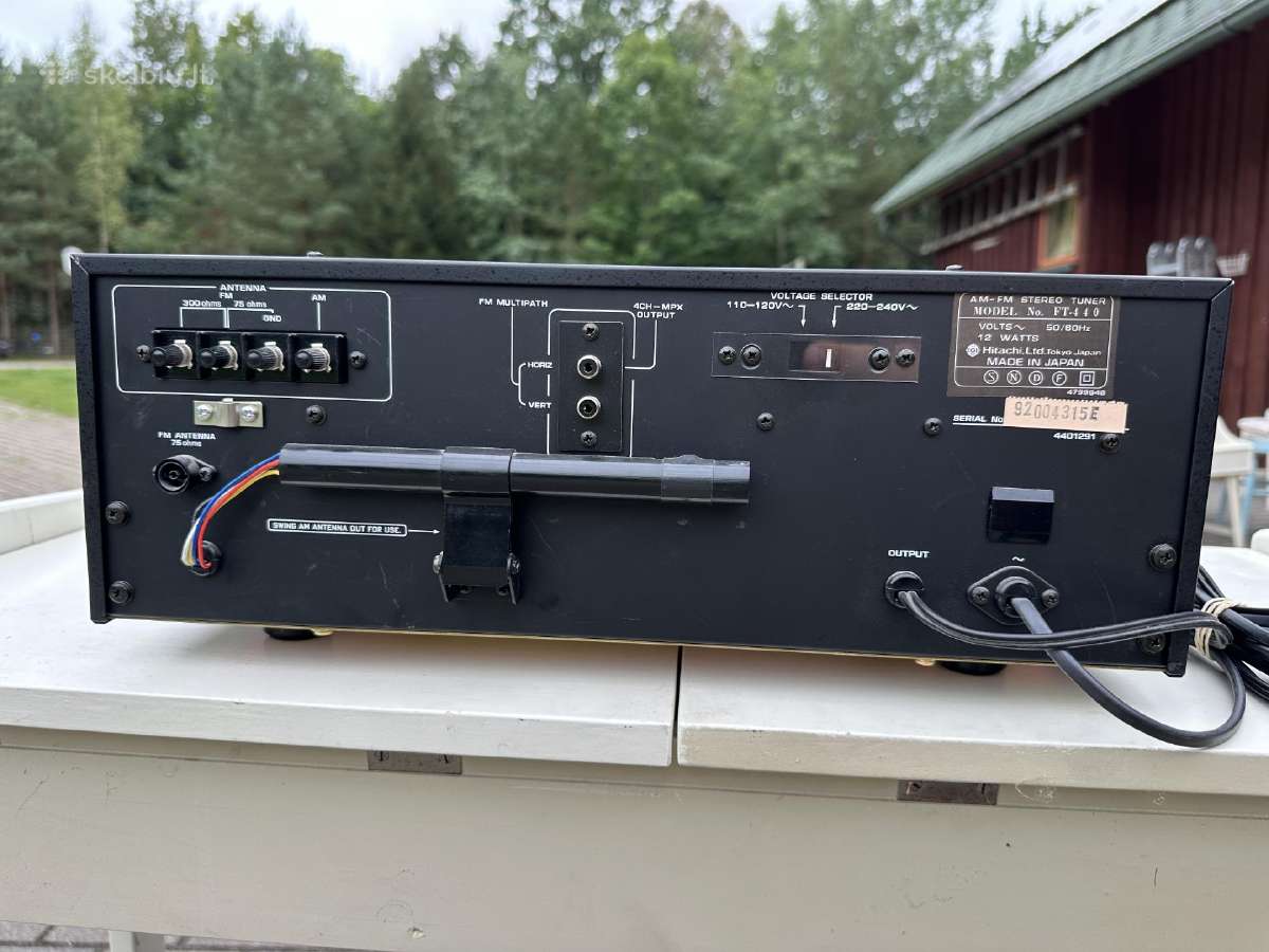 Hitachi Am-fm Stereo Tuner Ft-440 - nuotraukos Nr. 3
