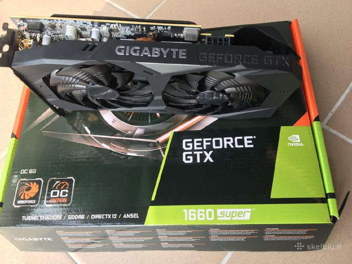 Gigabyte Geforce Gtx 1660 Super 6gb - Skelbiu.lt