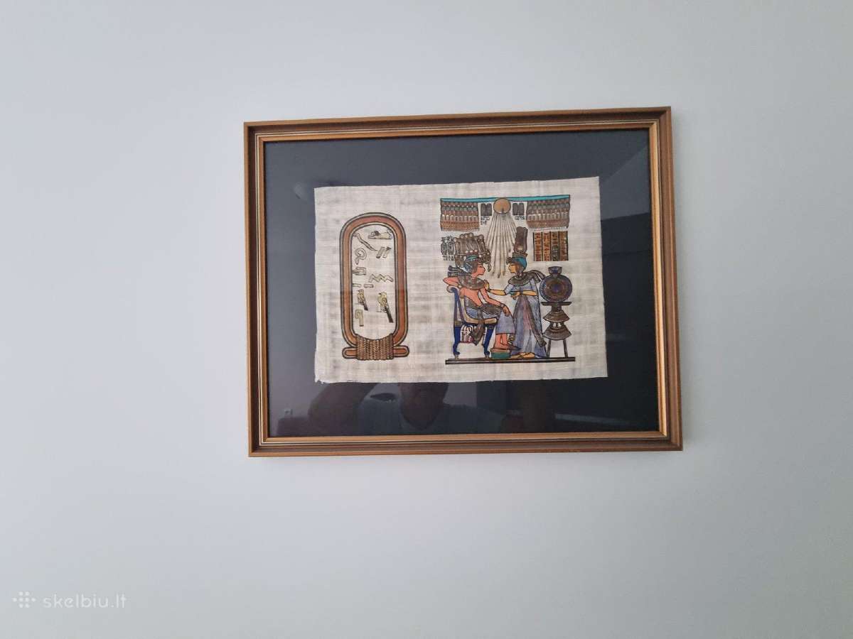 Parduodami paveikslai ant papiruso su parašu - nuotraukos Nr. 3