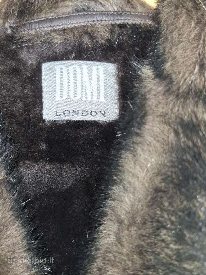 Domi London natūralios odos žieminis paltas. - nuotraukos Nr. 2