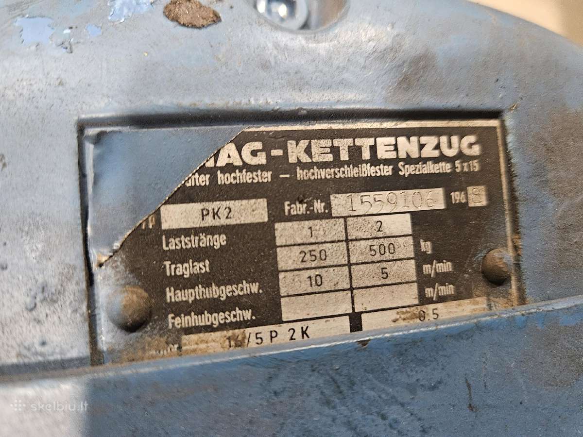 Grandininis Keltuvas Demag Pk2 - nuotraukos Nr. 6