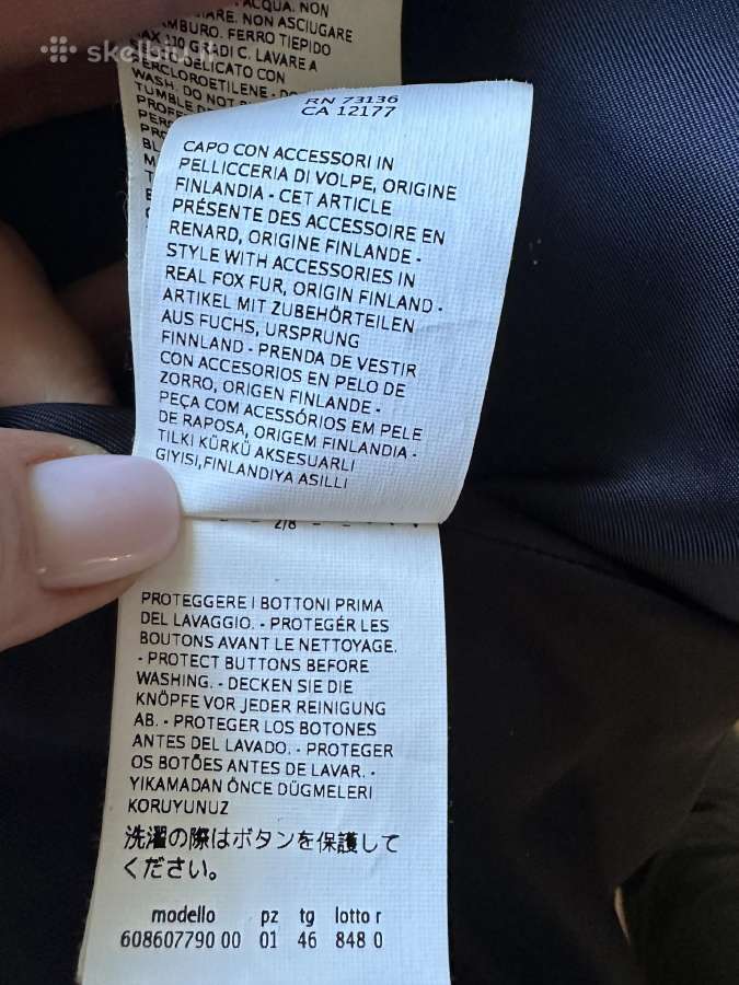 Originalus Max mara Studio paltas - nuotraukos Nr. 6