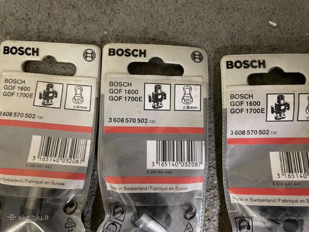 Bosch Įvorės užveržimas Gof 1600, Gof 1700e