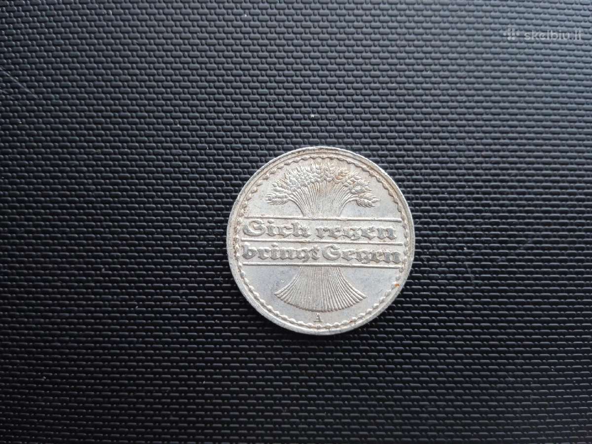 50 pfenigų 1921m A Vokietija - nuotraukos Nr. 2