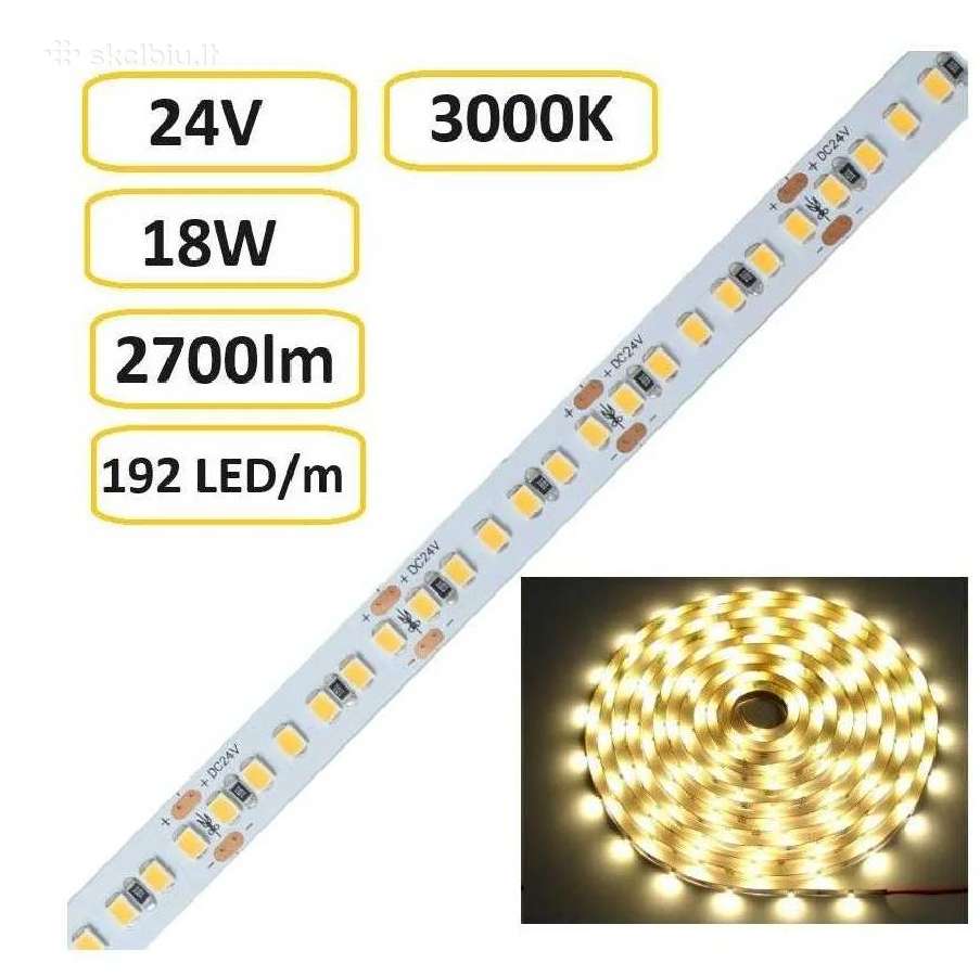 LED juosta 18w - 24v - 2700lm