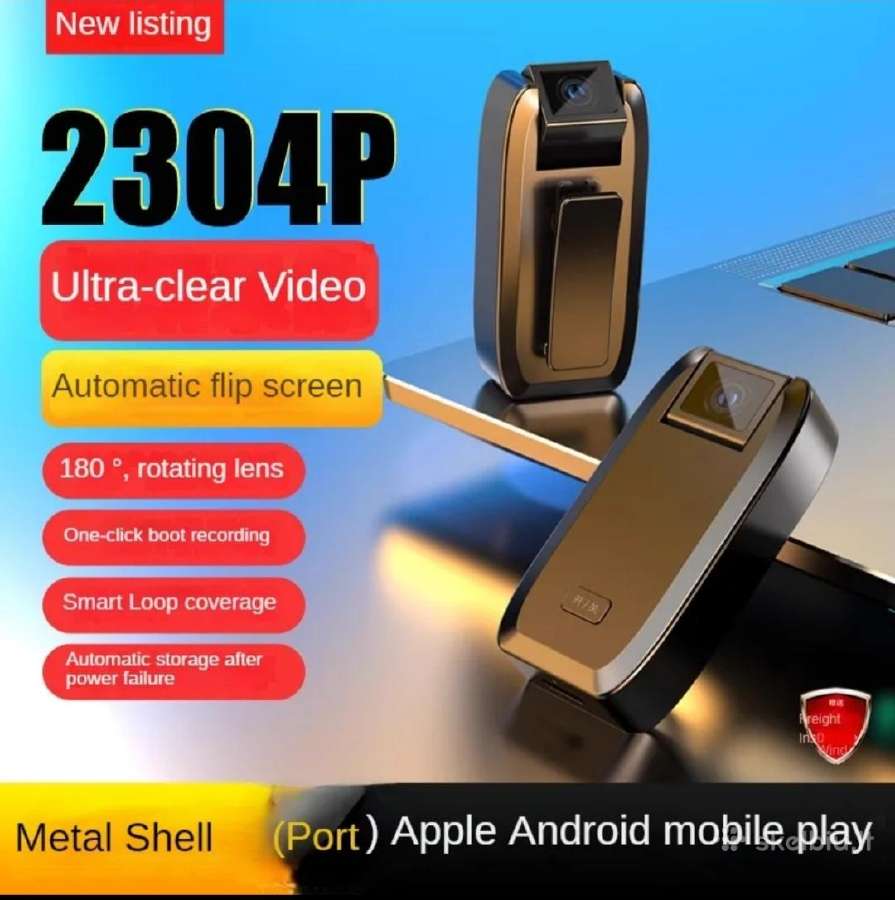 Aukštos raiškos (2304p) slapta mini kamerytė