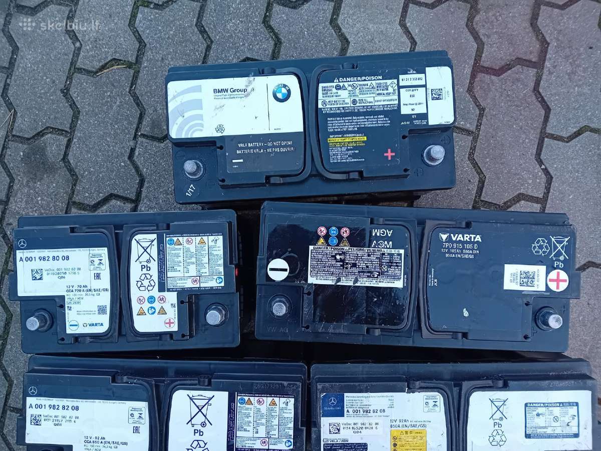 Agm Originalus Bmw , MB ir kiti akumuliatoriai - nuotraukos Nr. 12
