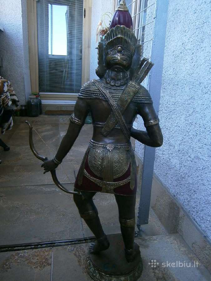 Bronzinė indiška skulptūra 69 cm, 3,4kg - nuotraukos Nr. 6