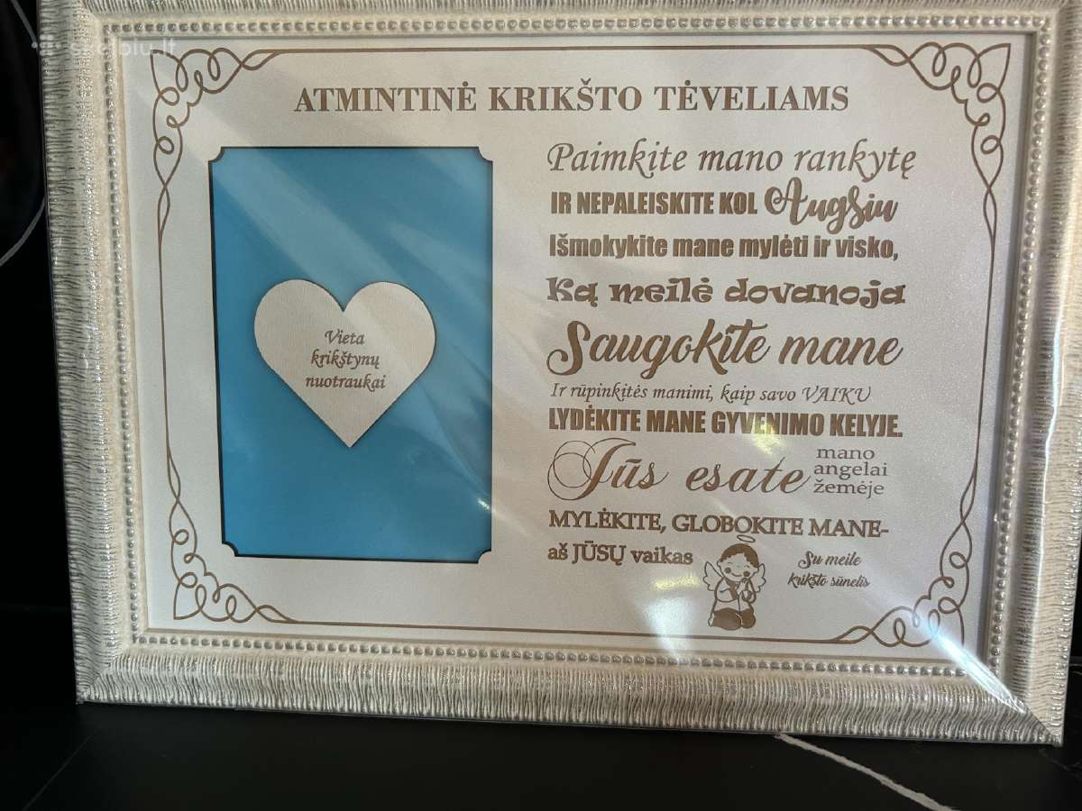 Padėka krikšto tėveliams - nuotraukos Nr. 2