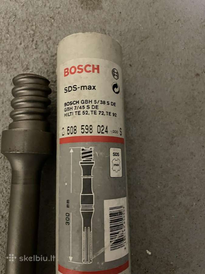 Bosch sujungimas Sds-max - ilgas 300mm - nuotraukos Nr. 2