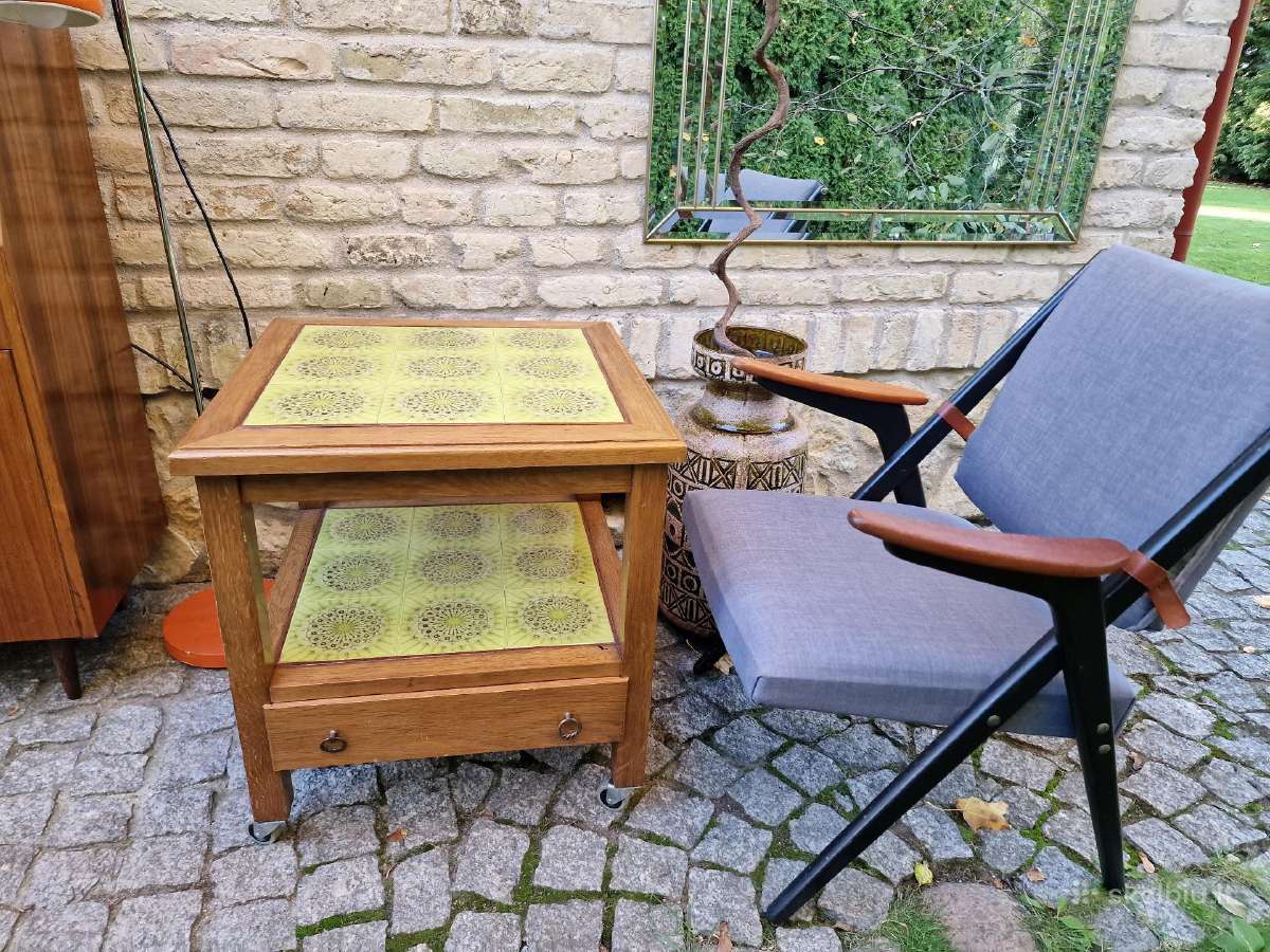 Vintažinis mid century kavos staliukas - nuotraukos Nr. 4