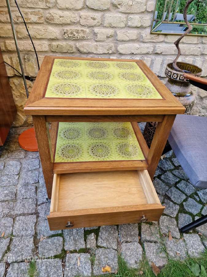 Vintažinis mid century kavos staliukas - nuotraukos Nr. 9