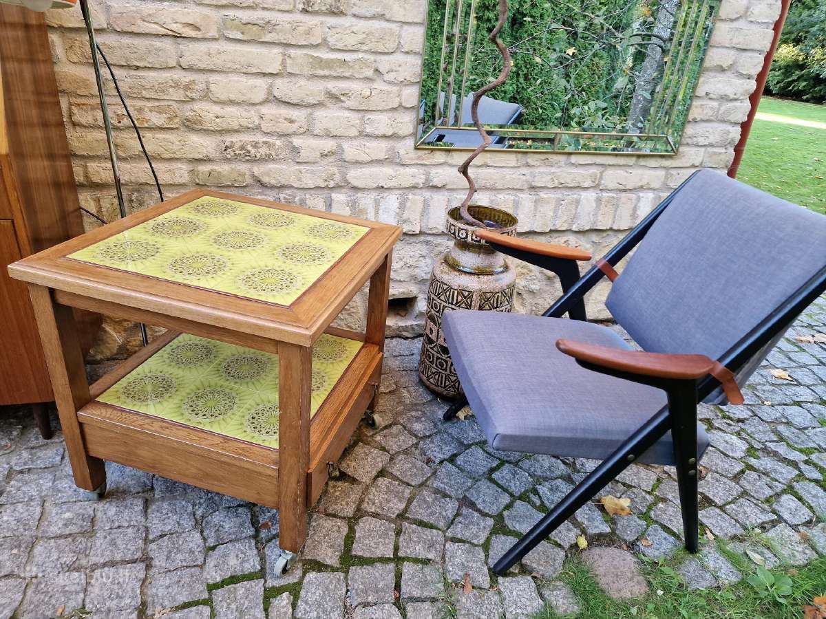 Vintažinis mid century kavos staliukas - nuotraukos Nr. 11