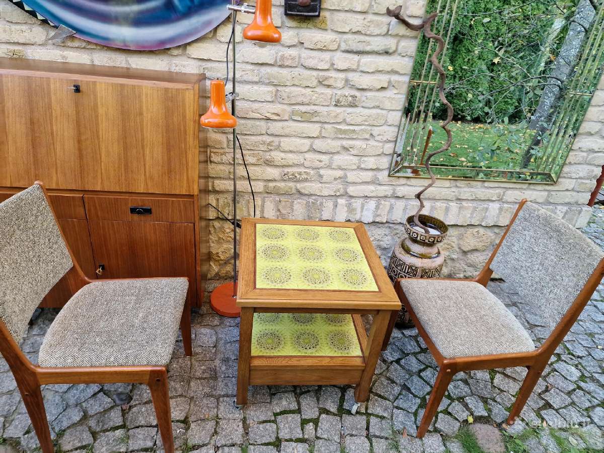 Vintažinis mid century kavos staliukas - nuotraukos Nr. 16