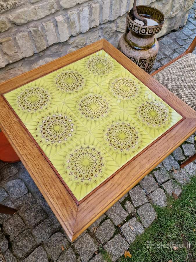Vintažinis mid century kavos staliukas - nuotraukos Nr. 17