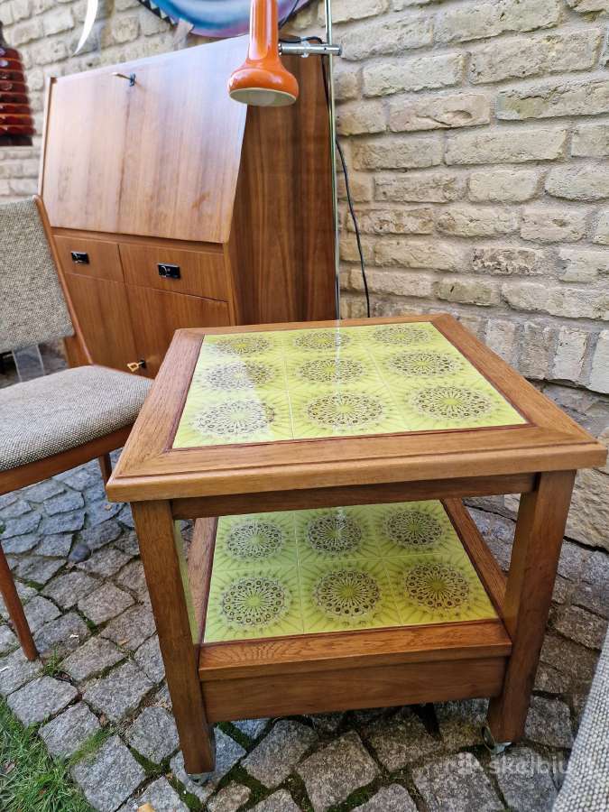 Vintažinis mid century kavos staliukas - nuotraukos Nr. 22