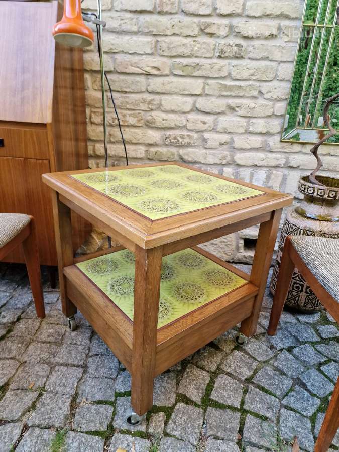 Vintažinis mid century kavos staliukas - nuotraukos Nr. 23