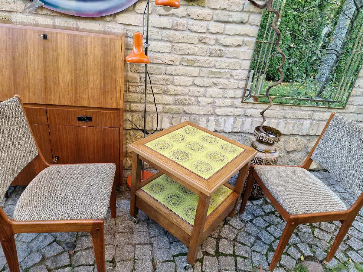 Vintažinis mid century kavos staliukas - nuotraukos Nr. 24