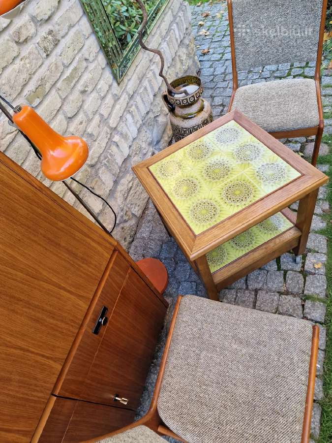 Vintažinis mid century kavos staliukas - nuotraukos Nr. 25