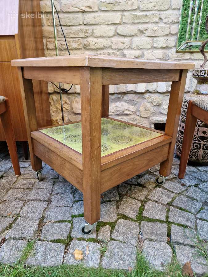 Vintažinis mid century kavos staliukas - nuotraukos Nr. 27