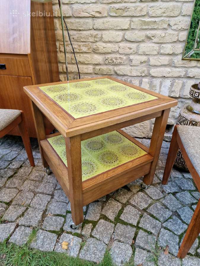 Vintažinis mid century kavos staliukas - nuotraukos Nr. 28