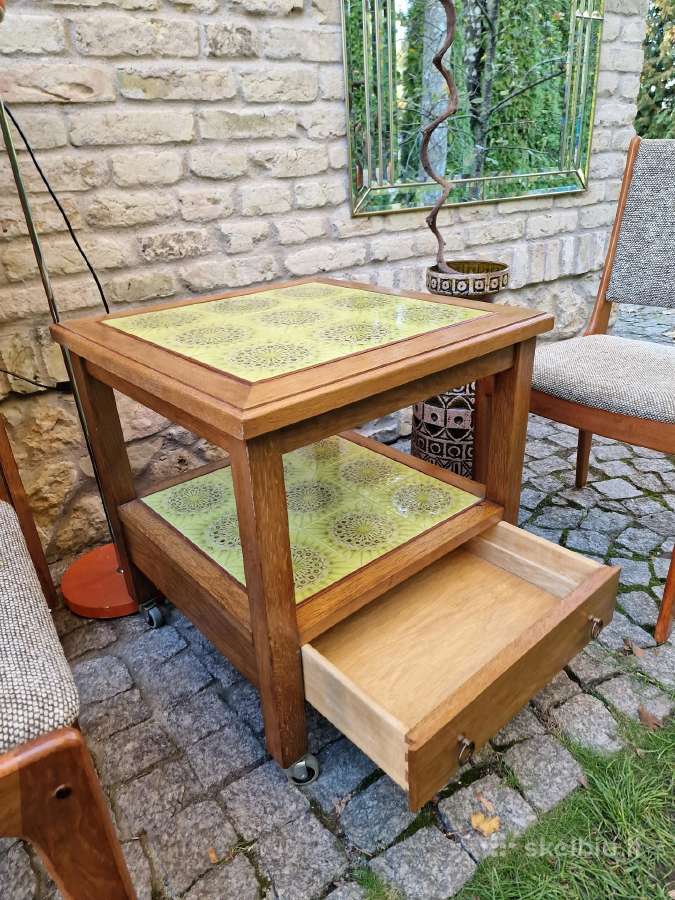 Vintažinis mid century kavos staliukas - nuotraukos Nr. 29