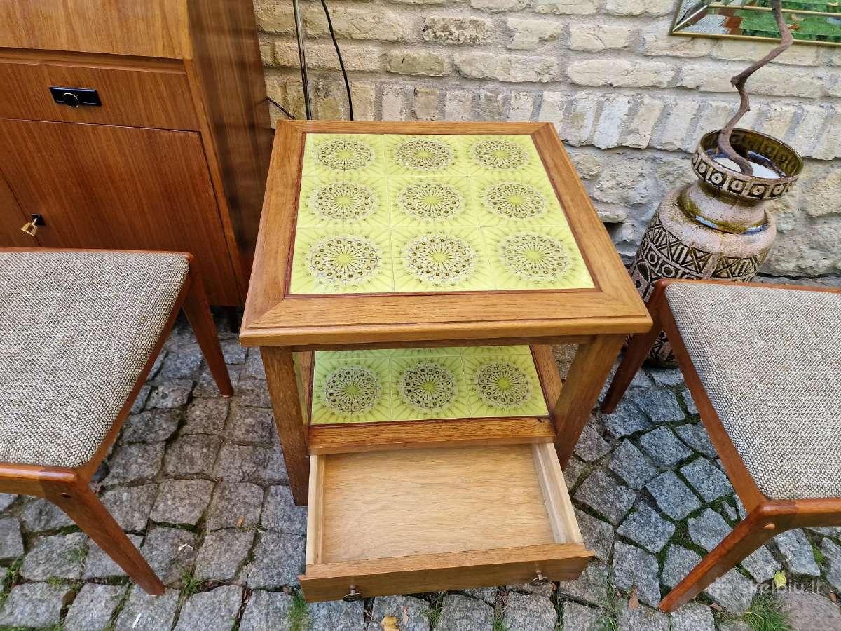 Vintažinis mid century kavos staliukas - nuotraukos Nr. 35