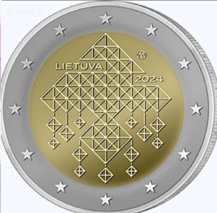 2 euro proginės monetos, Lv, Est, Lt - nuotraukos Nr. 4