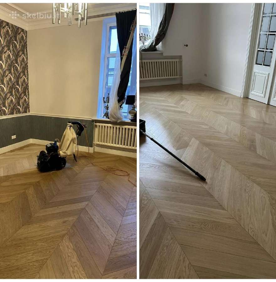 Grindų Šlifavimas Parketo Klojimas Atnaujinimas