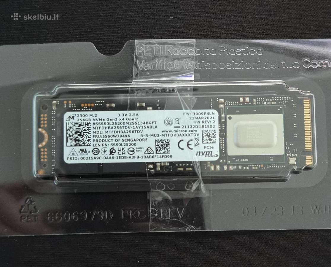 SSD 256 GB Nvme - Skelbiu.lt