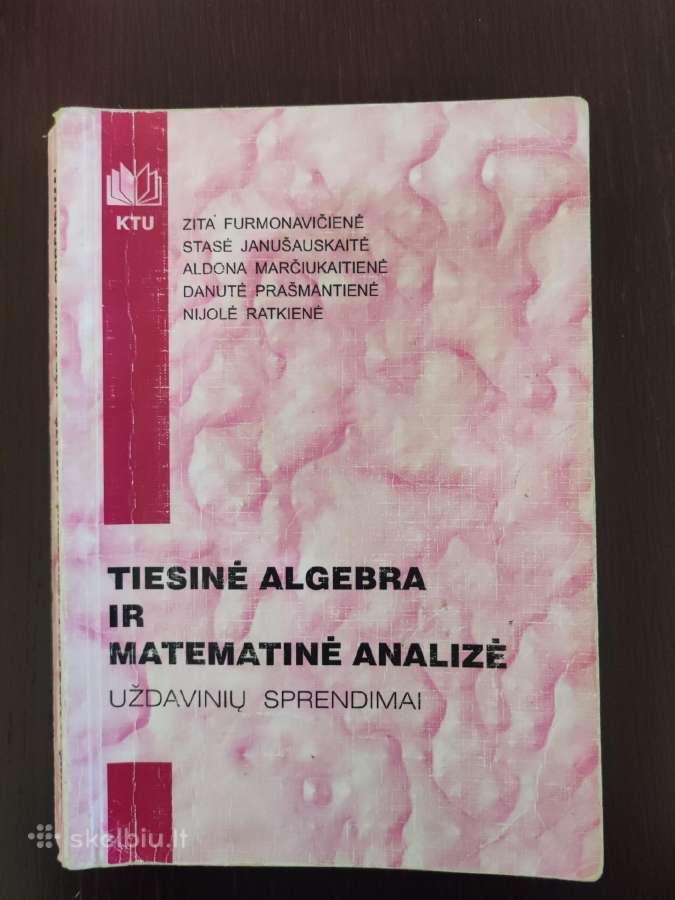 Tiesinė algebra ir matematinė analizė, uždavinių