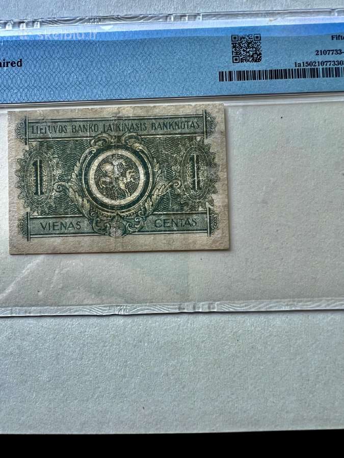 Lietuvos banko laikinasis banknotas - nuotraukos Nr. 2