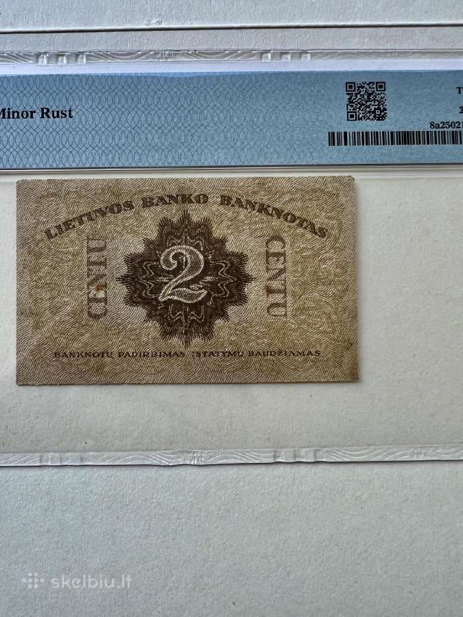 Lietuvos banko 2 cnt. banknotas - nuotraukos Nr. 2