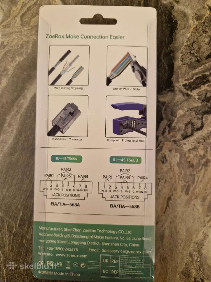 Rj45 6 kategorijos antgalių presavimo replės - nuotraukos Nr. 2