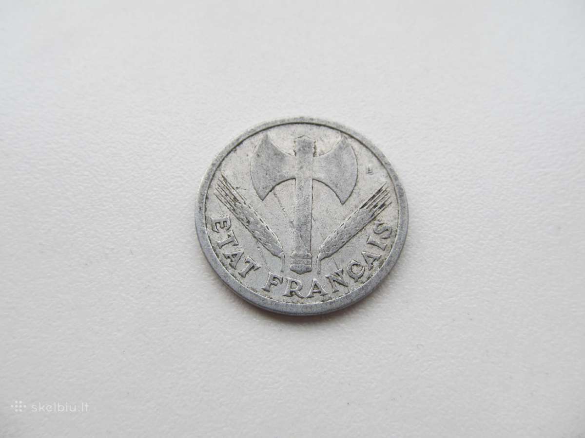 2 frankai , Prancūzija , 1943 - nuotraukos Nr. 2