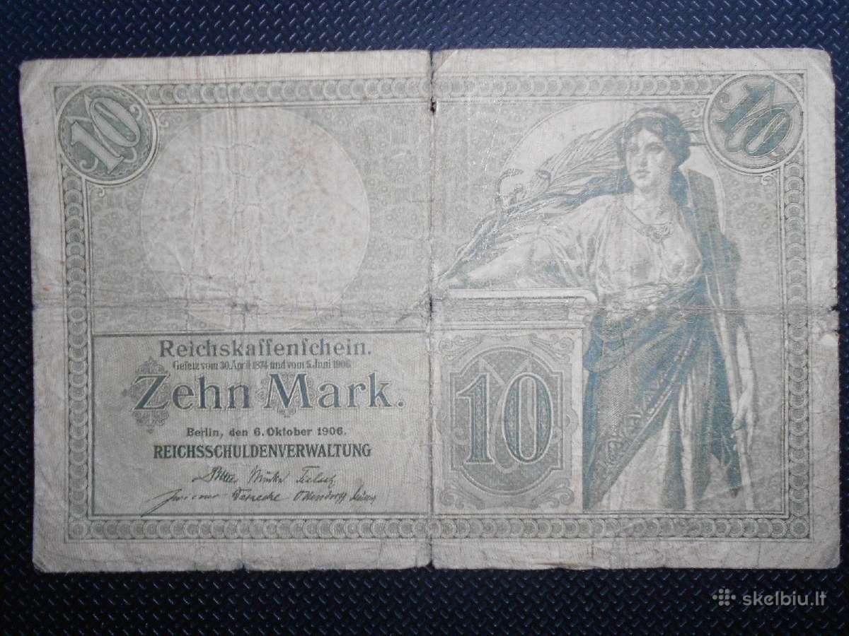 10 markių Vokietija 1906m
