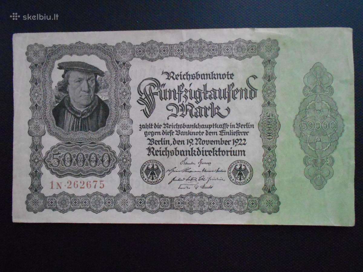 50 000 markių Vokietija 1922m