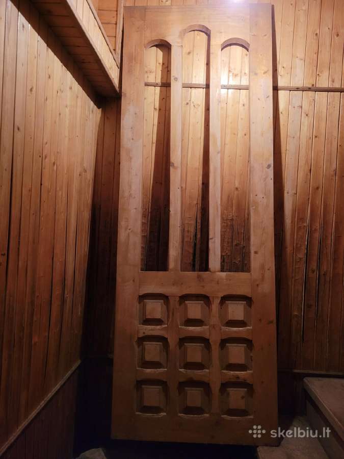 Medinės uosio vidaus durys vnt.; 30€, naujos