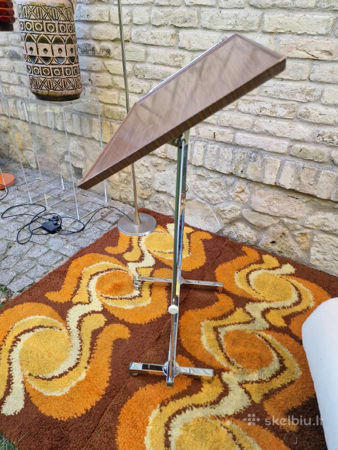 Vintažinis mid century Bauhaus st. staliukas. - nuotraukos Nr. 23