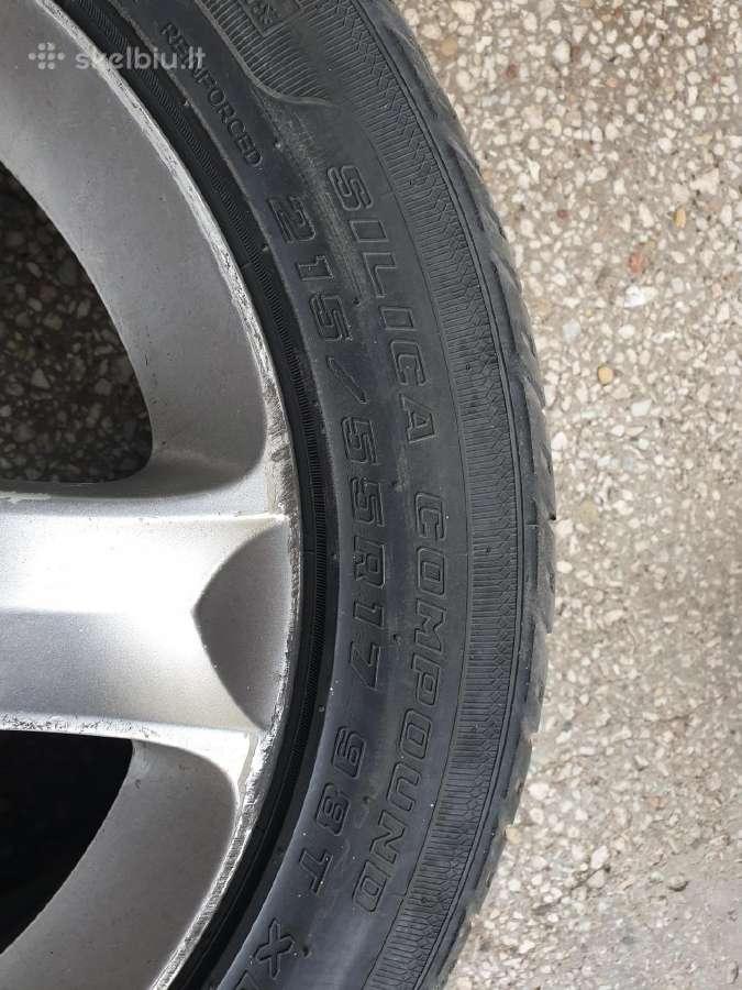 R17 originalūs Peugeot 407 su žieminėm padangom - nuotraukos Nr. 3