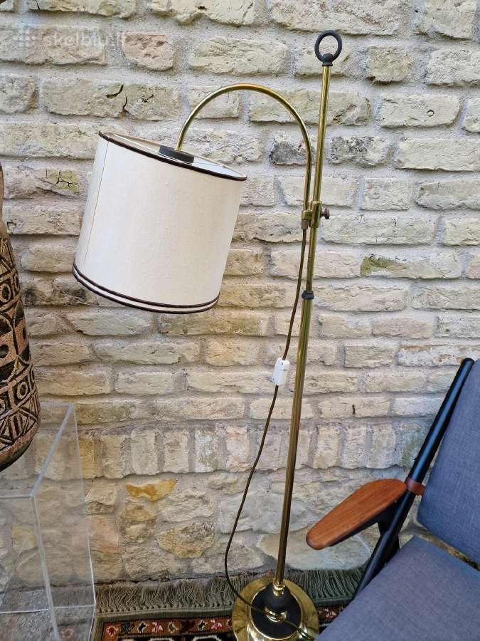 Vintažinis mid century žalvarinis toršeras - nuotraukos Nr. 3