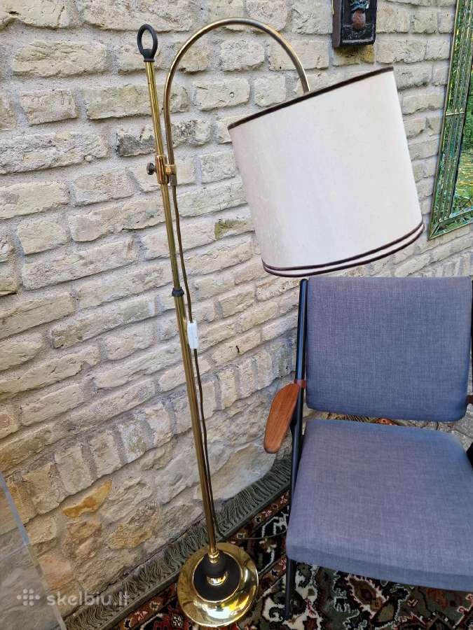Vintažinis mid century žalvarinis toršeras - nuotraukos Nr. 4