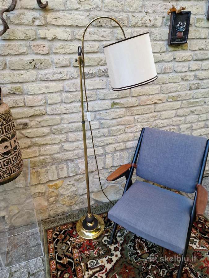 Vintažinis mid century žalvarinis toršeras - nuotraukos Nr. 5