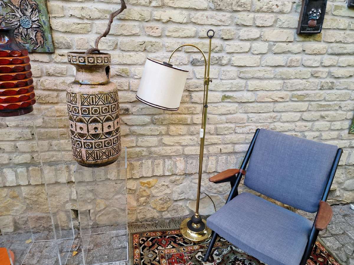 Vintažinis mid century žalvarinis toršeras - nuotraukos Nr. 14
