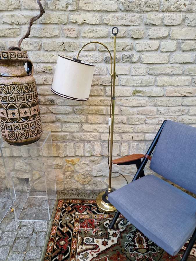 Vintažinis mid century žalvarinis toršeras - nuotraukos Nr. 15