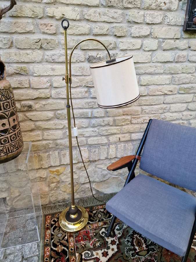 Vintažinis mid century žalvarinis toršeras - nuotraukos Nr. 17
