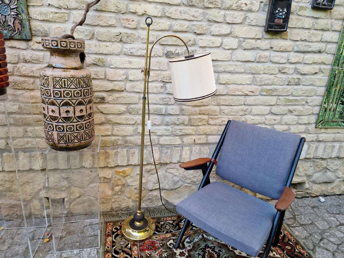 Vintažinis mid century žalvarinis toršeras - nuotraukos Nr. 19